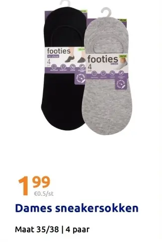 Promotie: sneakersokken