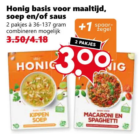 Aanbieding: Basis voor maaltijd, soep en/of saus
