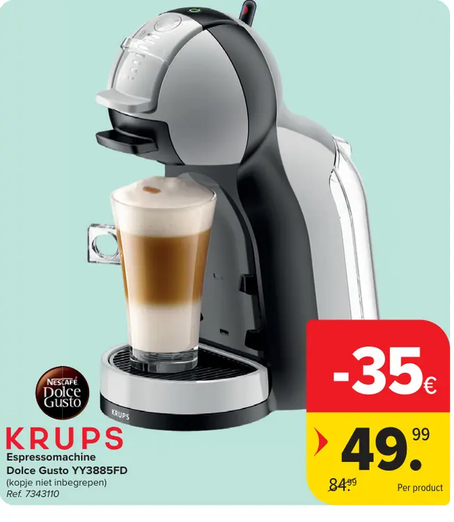 Promotie: Espressomachine Dolce Gusto YY3885FD