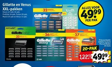 Aanbieding: Gillette en Venus XXL-pakken