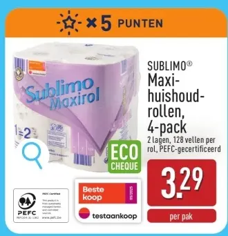 Promotie: Maxi-huishoudrollen