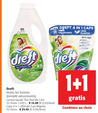 Offre: Dreft toutes les lessives (excepté adoucissan