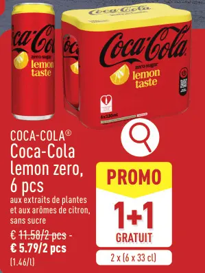 Offre: Coca-Cola lemon zero