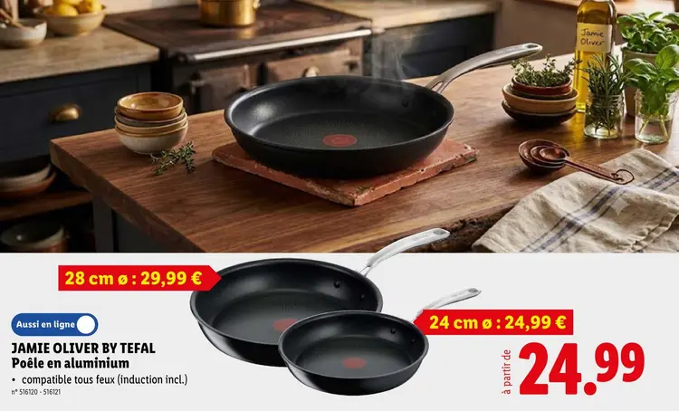 Offre: JAMIE OLIVER BY TEFAL Poêle en aluminium