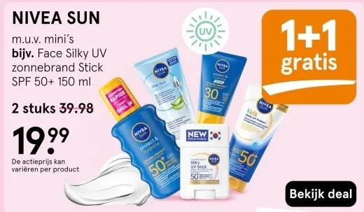 Aanbieding: NIVEA SUN zonnebrand