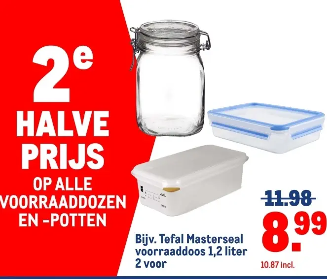 Aanbieding: Tefal Masterseal voorraaddoos