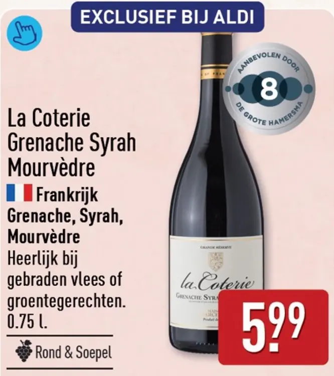 Aanbieding: La Coterie Grenache Syrah Mourvèdre