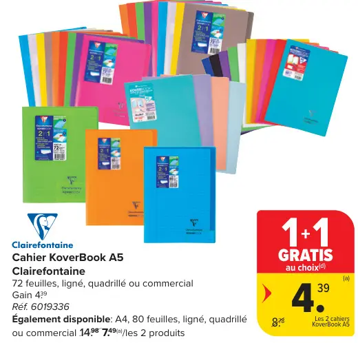 Offre: Cahier KoverBook A5