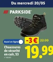 Offre: Chaussures de sécurité en cuir, S3