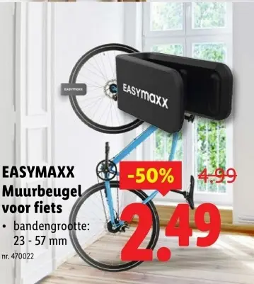 Promotie: Muurbeugel voor fiets