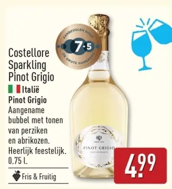 Aanbieding: Costellore Sparkling Pinot Grigio