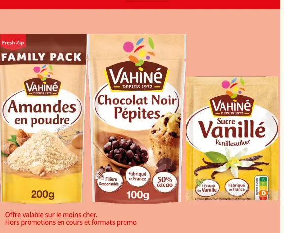 Aanbieding: Amandes en poudre, Chocolat Noir Pépites, Suc