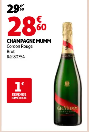 Offre: CHAMPAGNE MUMM Cordon Rouge Brut