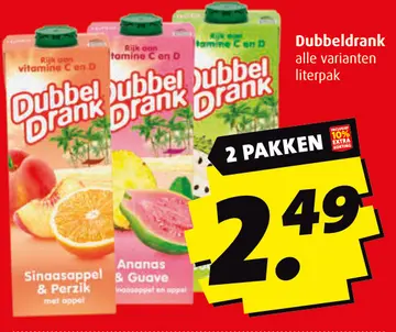 Aanbieding: Dubbeldrank