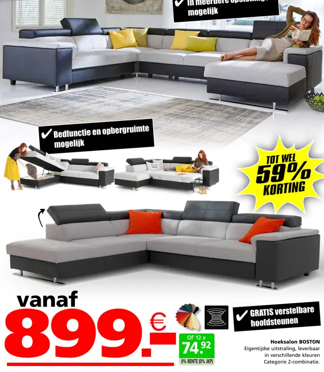 Promotie: Hoeksalon BOSTON