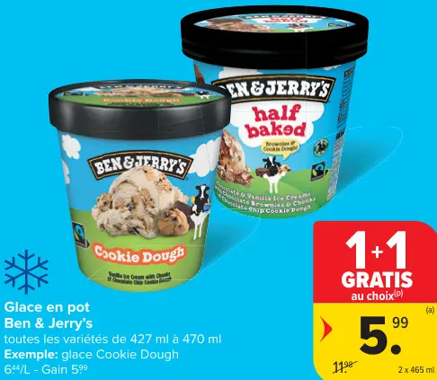 Offre: Glace en pot