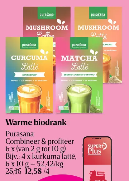 Promotie: Warme biodrank