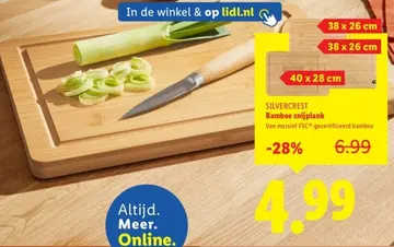 Aanbieding: Bamboe snijplank