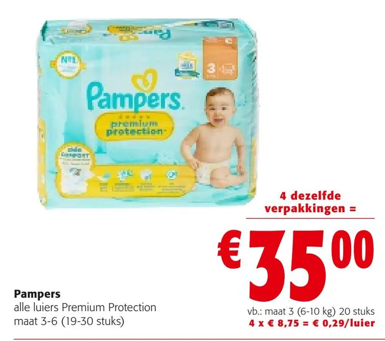 Aanbieding: Pampers Premium Protection