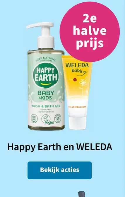 Aanbieding: Happy Earth Baby & Kids Wash & Bath Gel