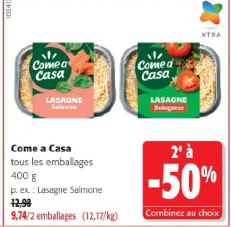 Offre: Lasagne Salmone, Lasagne Bolognese