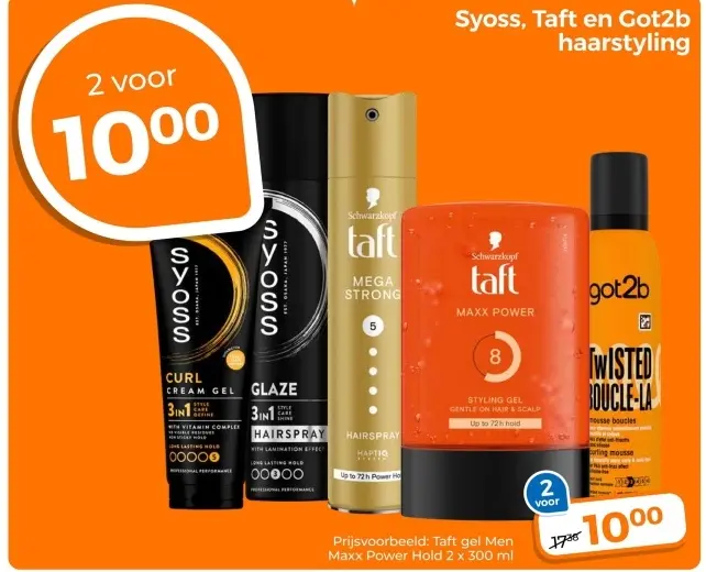 Aanbieding: Syoss, Taft en Got2b haarstyling