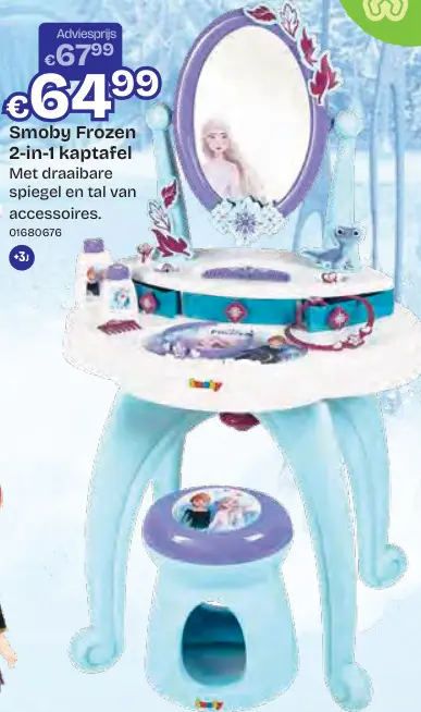 Promotie: Frozen 2-in-1 kaptafel