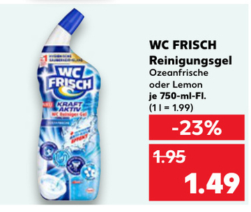 Aanbieding: WC FRISCH Reinigungsgel Ozeanfrische oder Lem