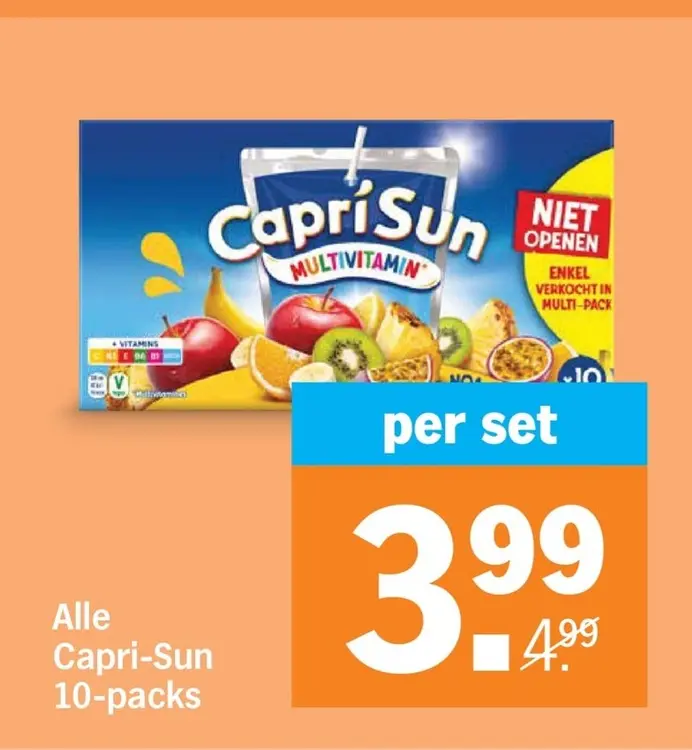 Aanbieding: Capri-Sun 10-packs