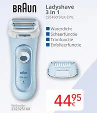Aanbieding: Braun Ladyshave 3 in 1