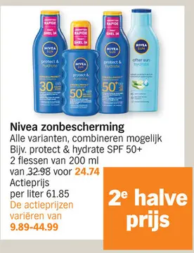 Aanbieding: Nivea zonbescherming