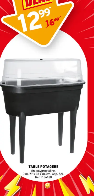 Offre: Table potagere