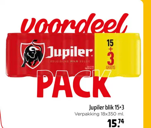 Promotie: Jupiler blik 15+3