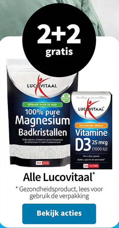 Aanbieding: Magnesium Badkristallen & Vitamine D3