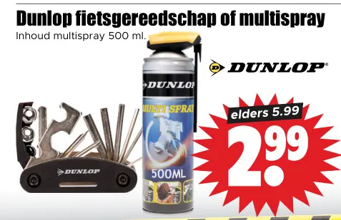 Aanbieding: fietsgereedschap of multispray