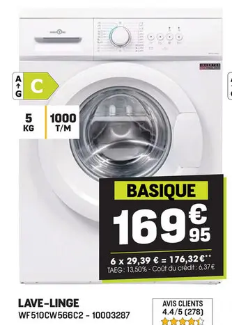 Offre: Lave-linge