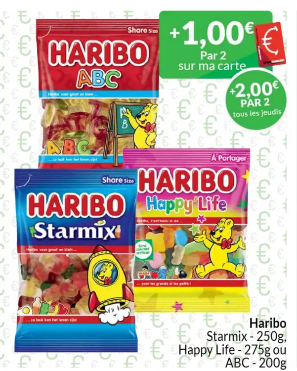 Offre: Haribo Starmix, Happy Life, ABC