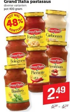 Aanbieding: Grand'Italia pastasaus