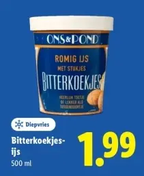 Aanbieding: Bitterkoekjes-ijs