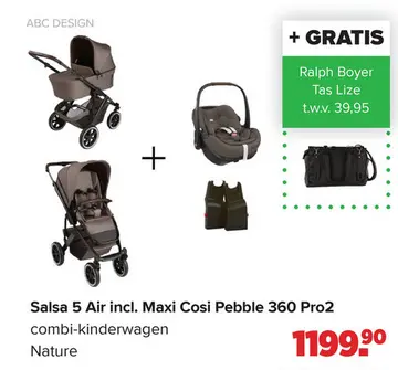 Aanbieding: Salsa 5 Air incl. Maxi Cosi Pebble 360 Pro2 c