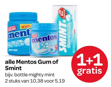 Aanbieding: alle Mentos Gum of Smint