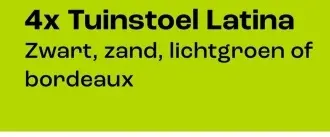 Aanbieding: Tuinstoel Latina