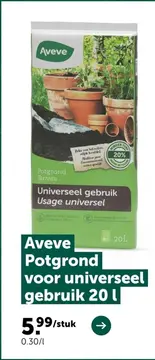 Aanbieding: Aveve Potgrond voor universeel gebruik
