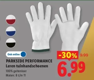 Aanbieding: Leren tuinhandschoenen