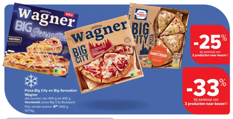 Aanbieding: Pizza Big City en Big Sensation