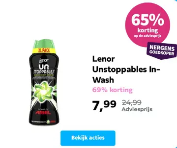 Aanbieding: Lenor Unstoppables In-Wash