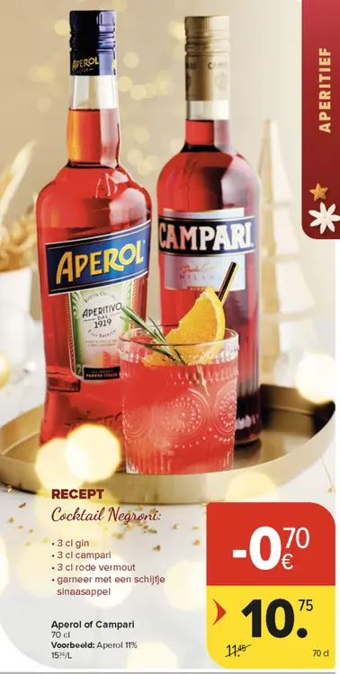 Aanbieding: Aperol or Campari