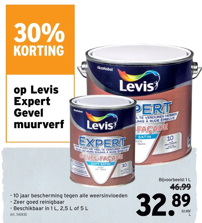 Promotie: Levis Expert Gevel muurverf