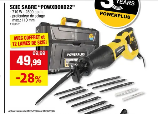 Offre: Powerplus POWX3240 aspire-tout 1200W 30l