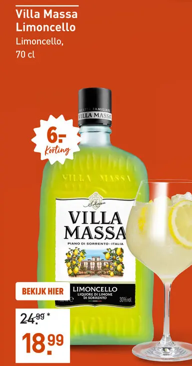 Aanbieding: Villa Massa Limoncello 70CL